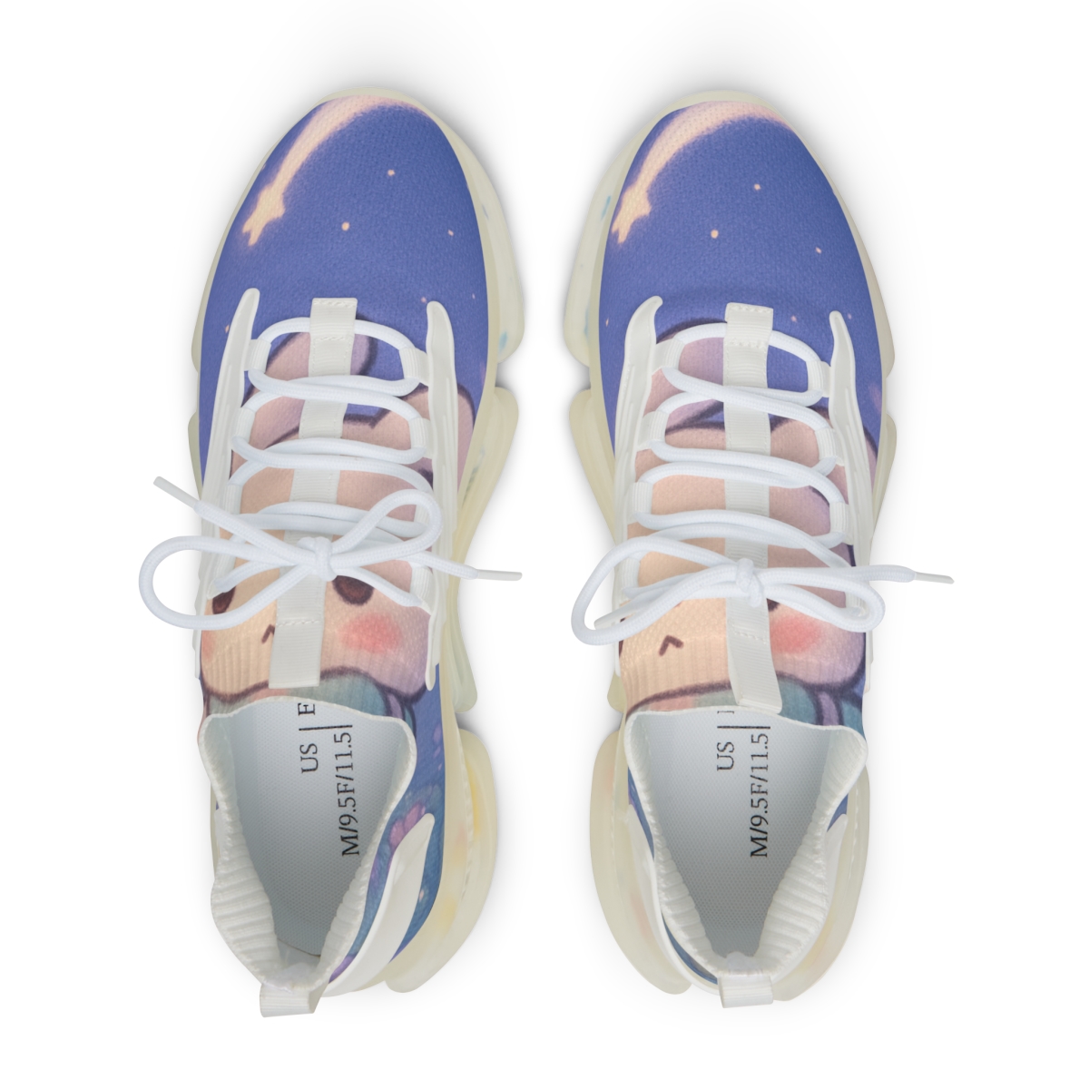 Sleepy Comet Bunny Lantern Walk custom sneakers