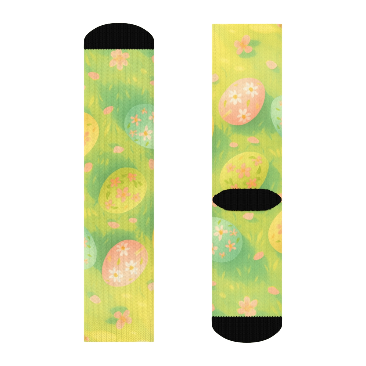Spring Petal Egg Harmony unique printed sockscustom socks