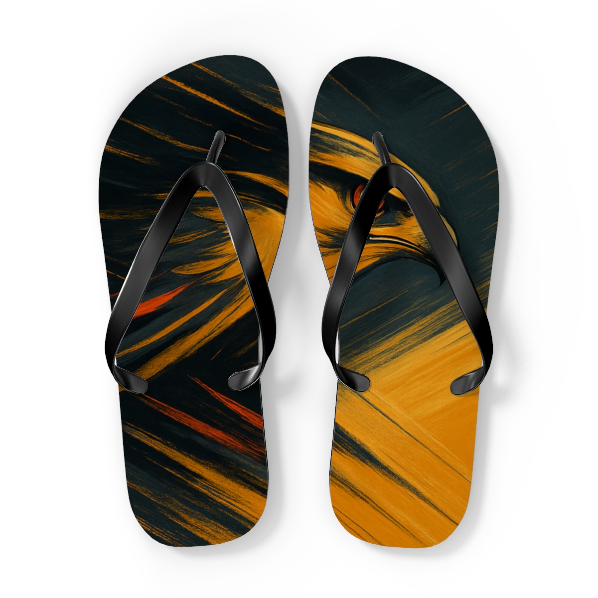 Golden Glide Flip Flops