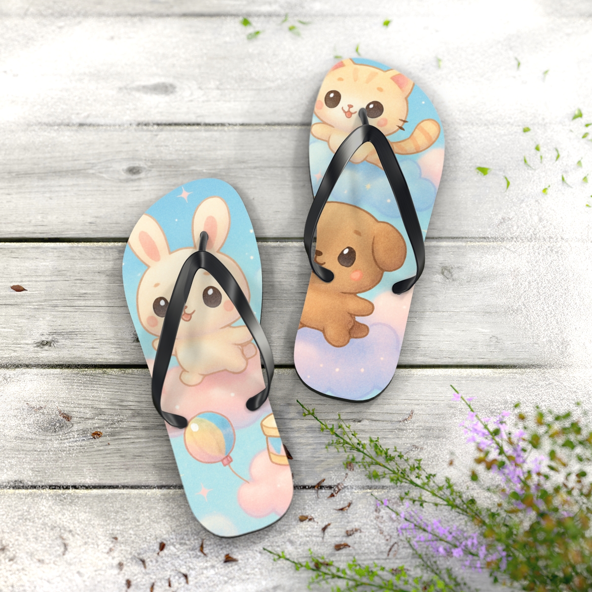 Pastel Dream Drift Flip Flops