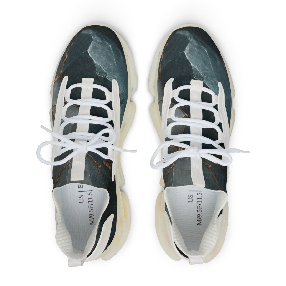 Mineral Facet Vein Tapestry unique printed sneakers