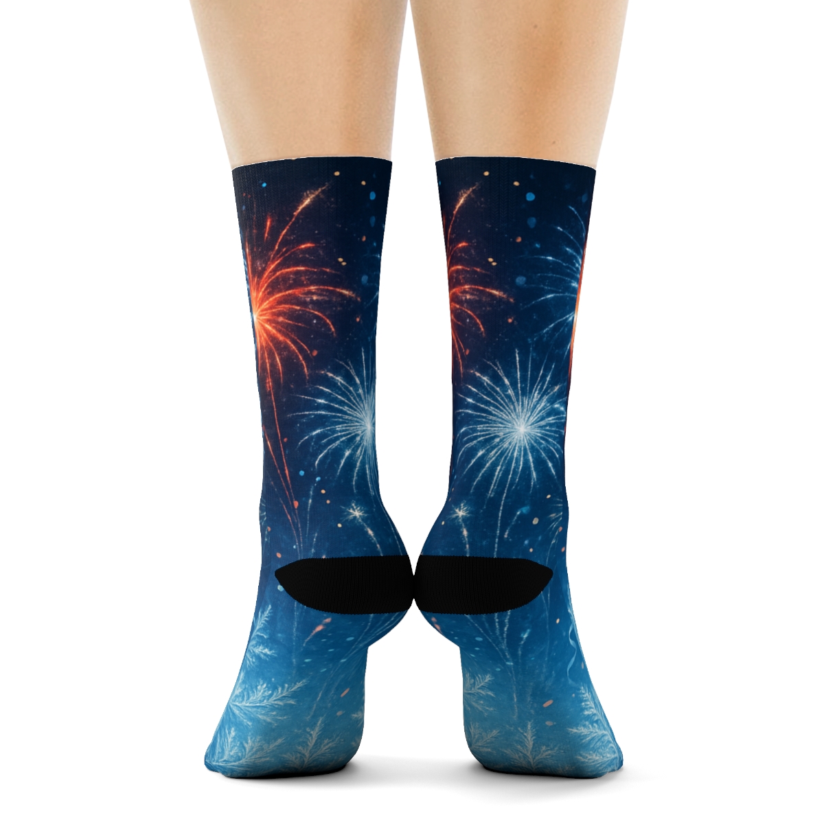 Frostfire New Year Skyweave personalized cozy socks