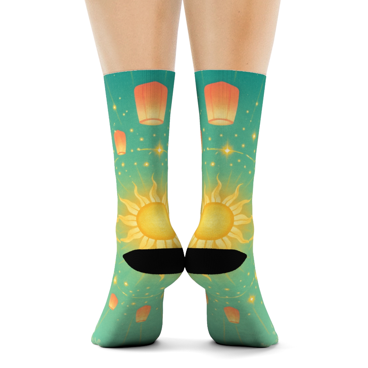 Midsummer Lantern Orbit personalized cozy socks