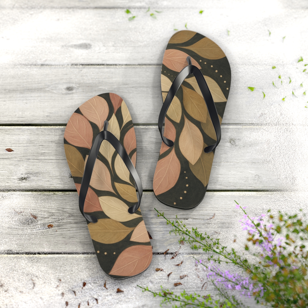 Lotus Vein Helix comfortable casual flip flops
