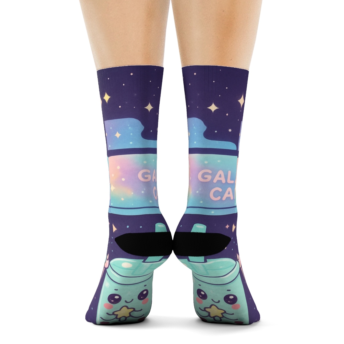 Cosmic Bubble Tea Critters comfortable cotton socks