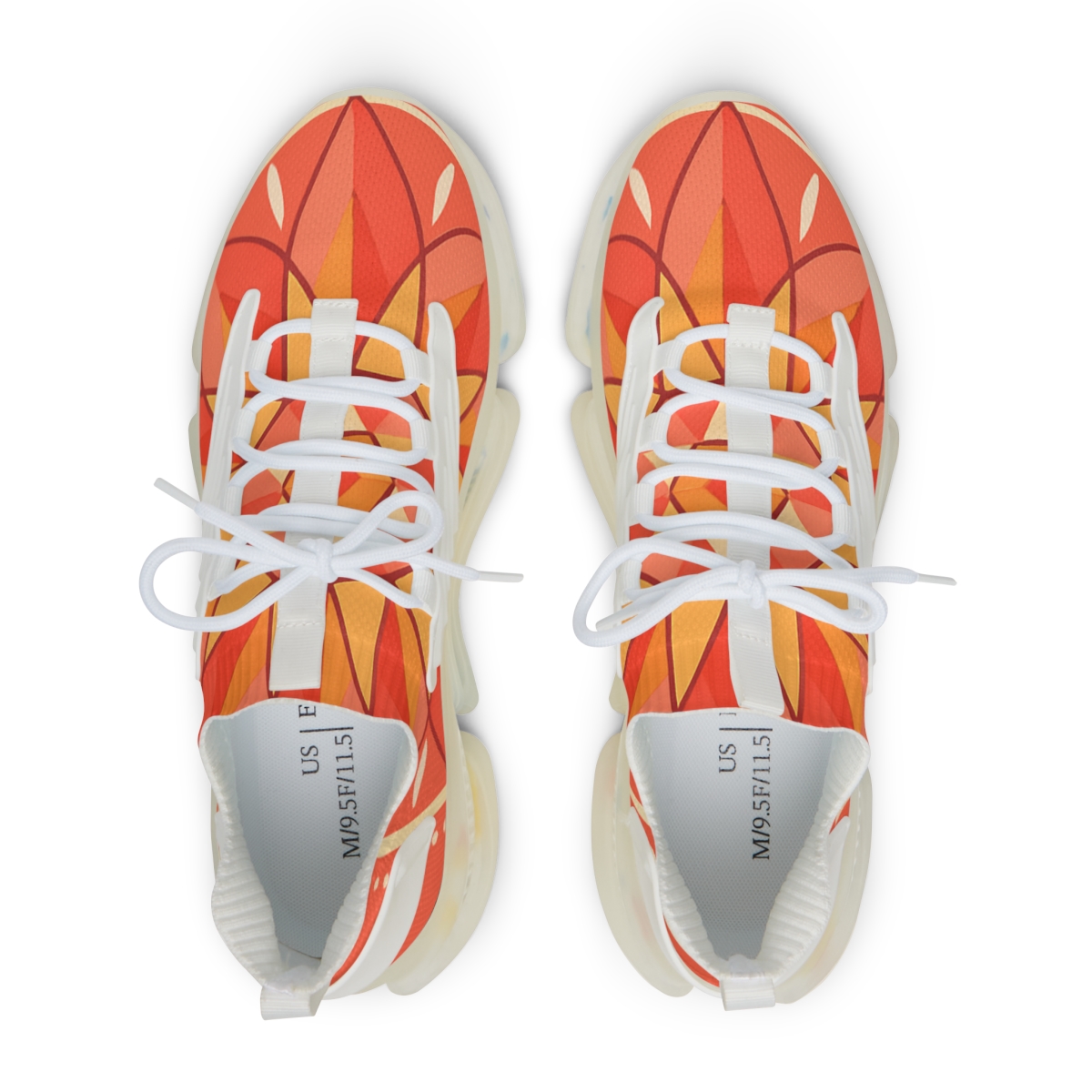 Coral Prism Sunwheel Medallion designer branded sneakers