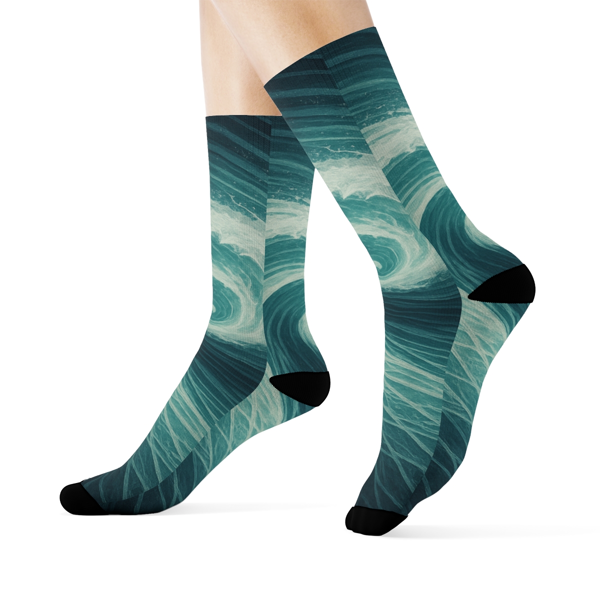 Helix Flow Wavefront unique printed sockscustom socks