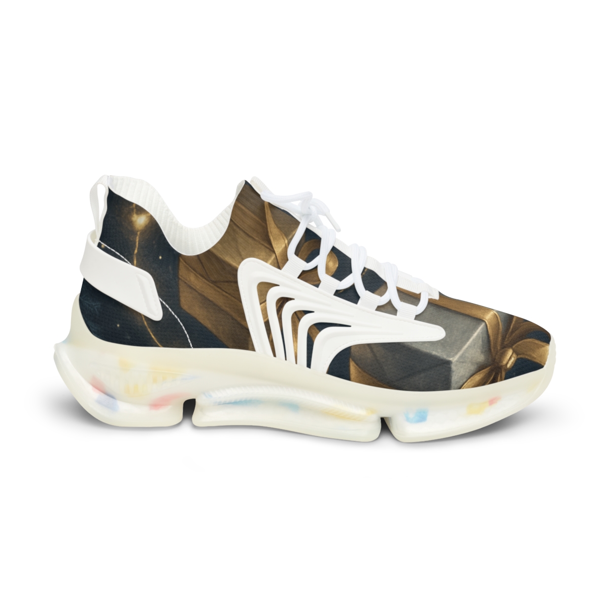 Winter Starlight Gift Ribbon custom sneakers