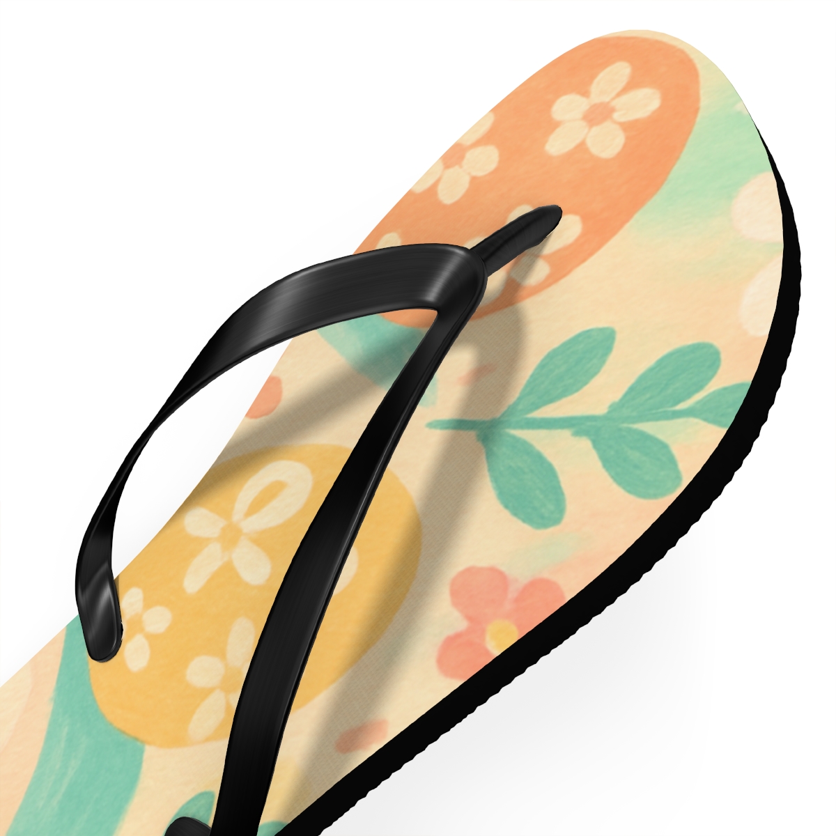 Spring Equinox Ribbon Egg Parade unique graphic flip flops