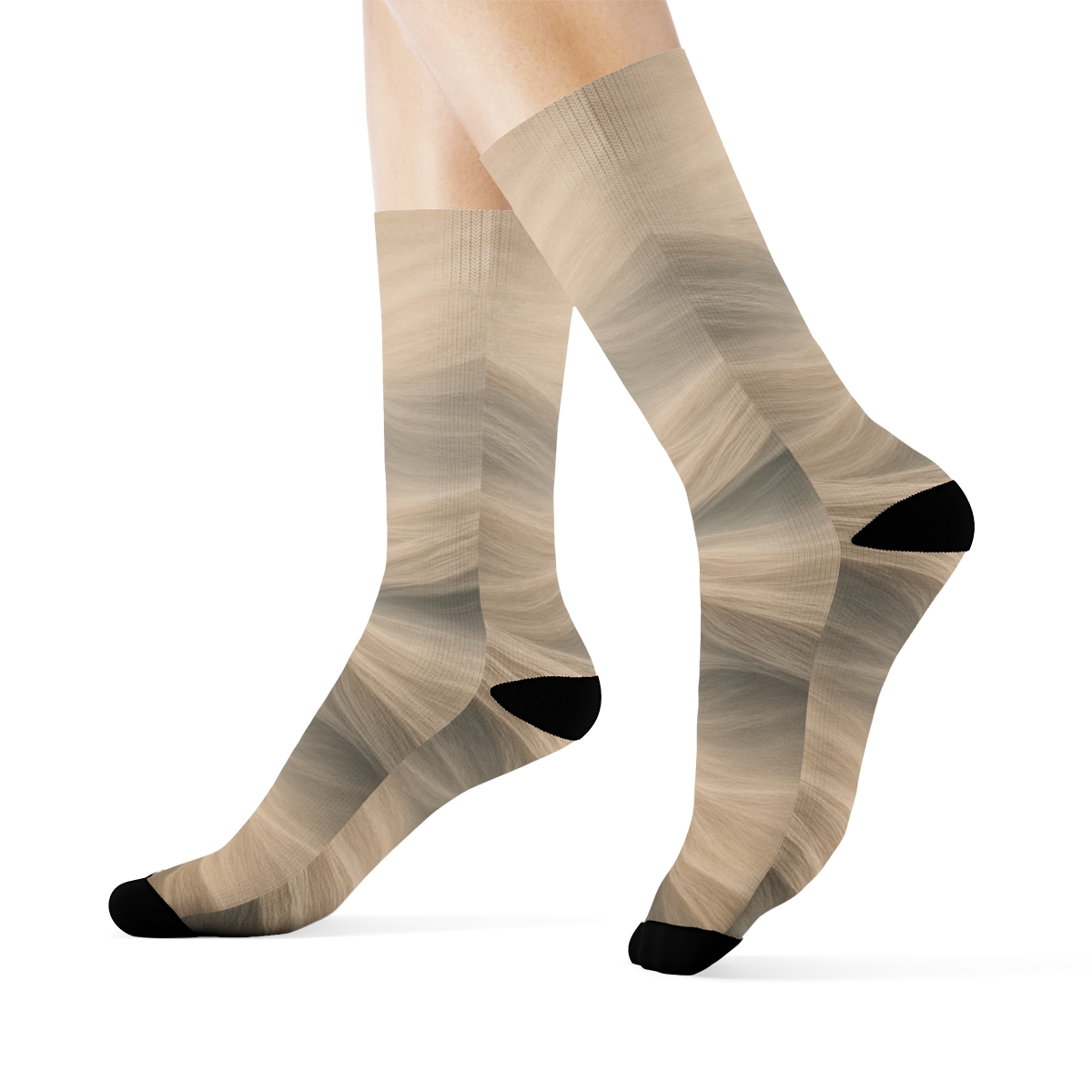 Wind Arc Ripple Weave stylish patterned socks