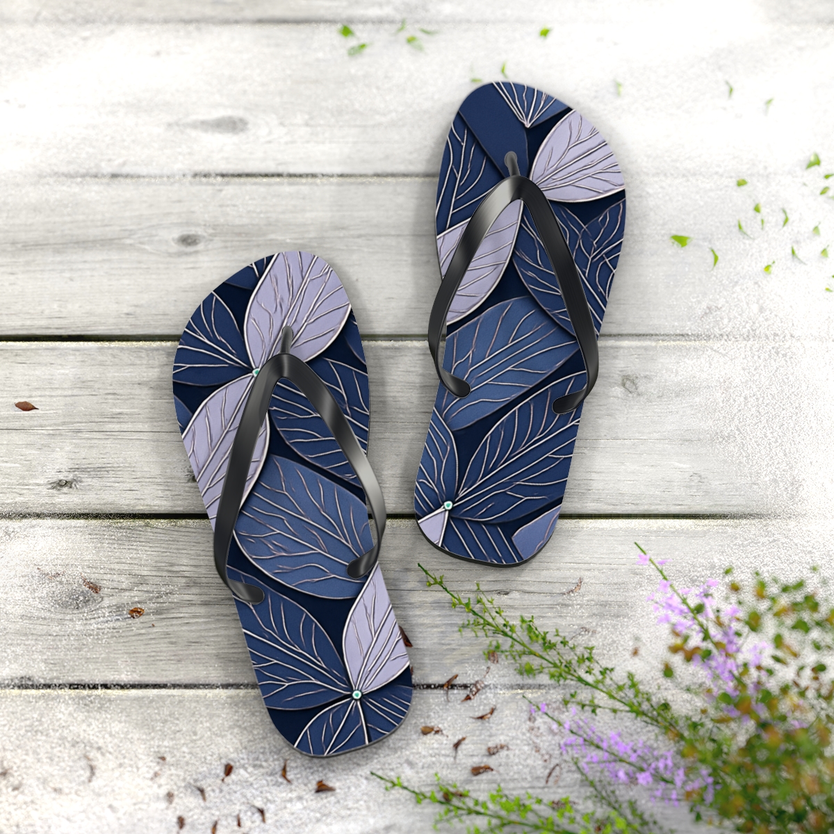 Orchid Vein Circuit Weave soft sole flip flops