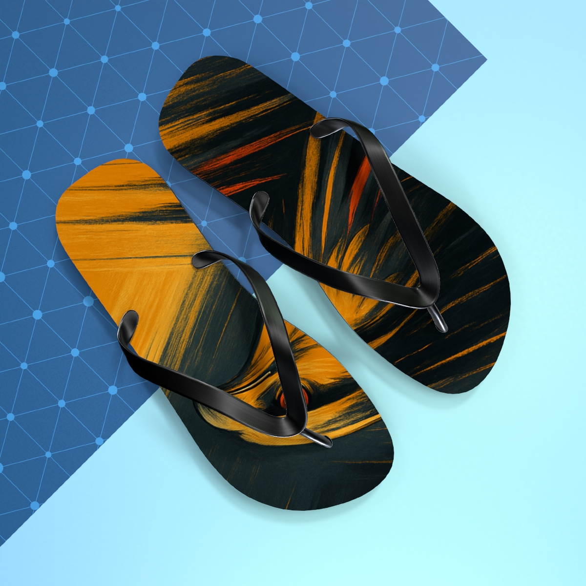 Golden Glide Flip Flops