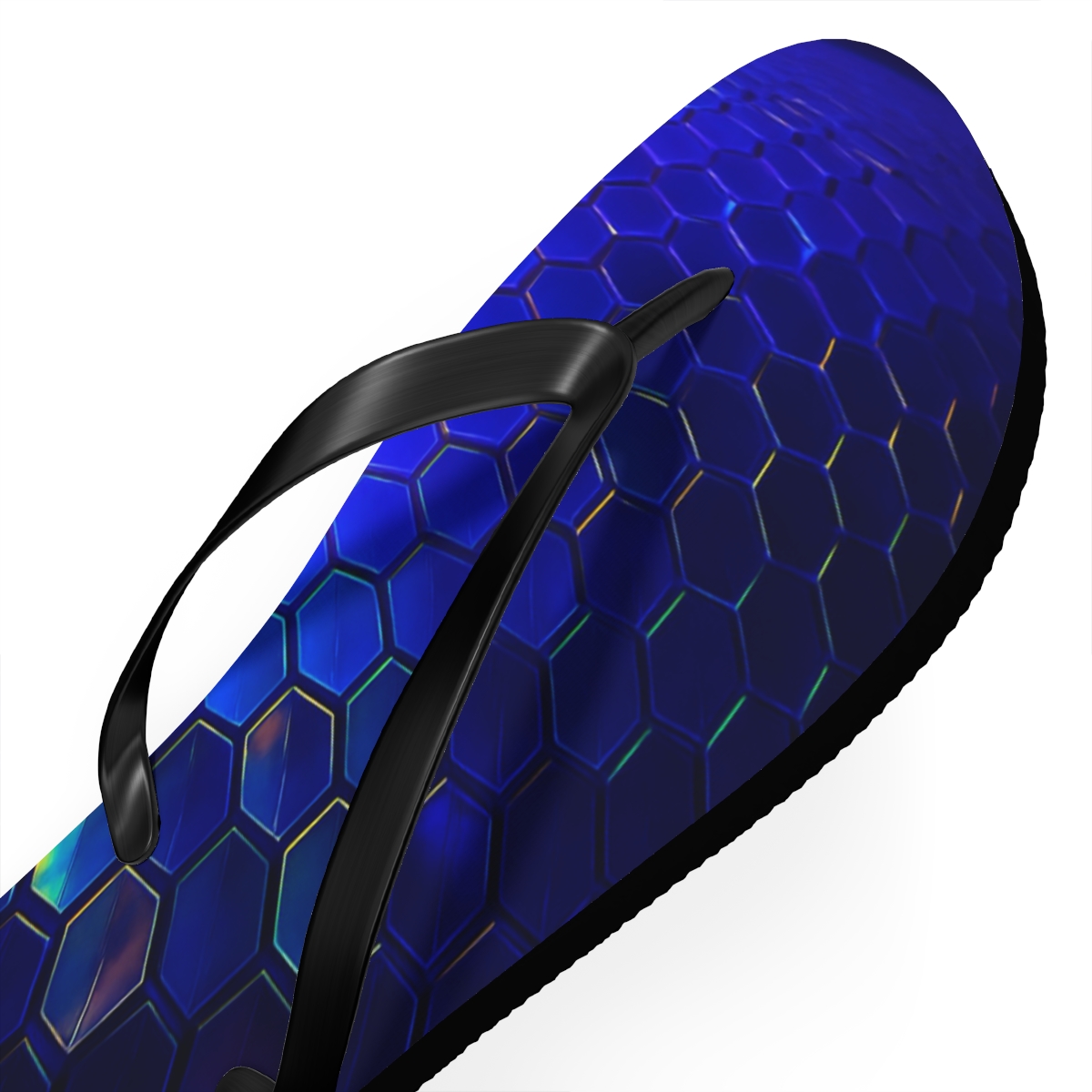 Prismatic Facet Of The Dragonfly Eye stylish summer flip flops