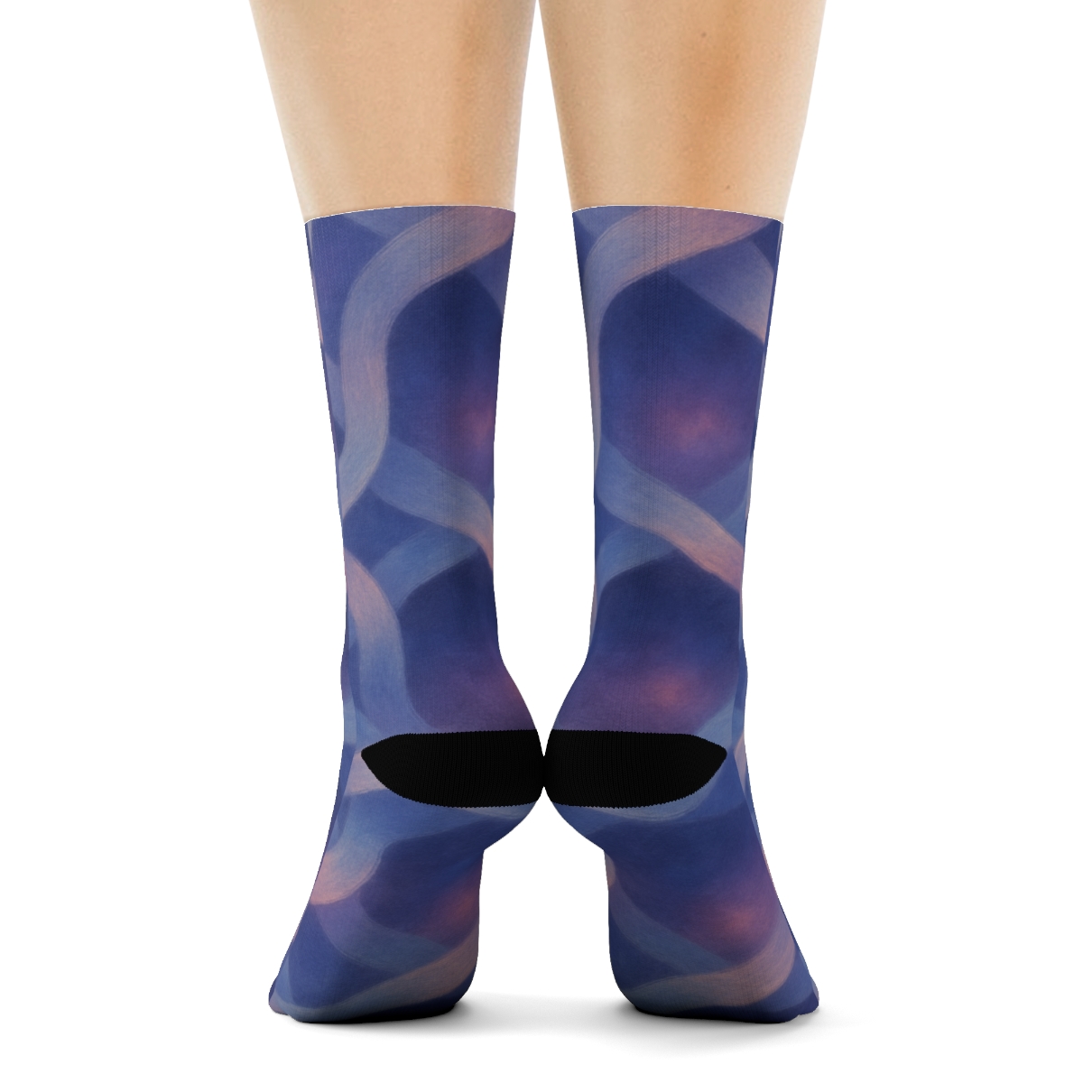 Nebula Ribbon Tessellation trendy colorful socks