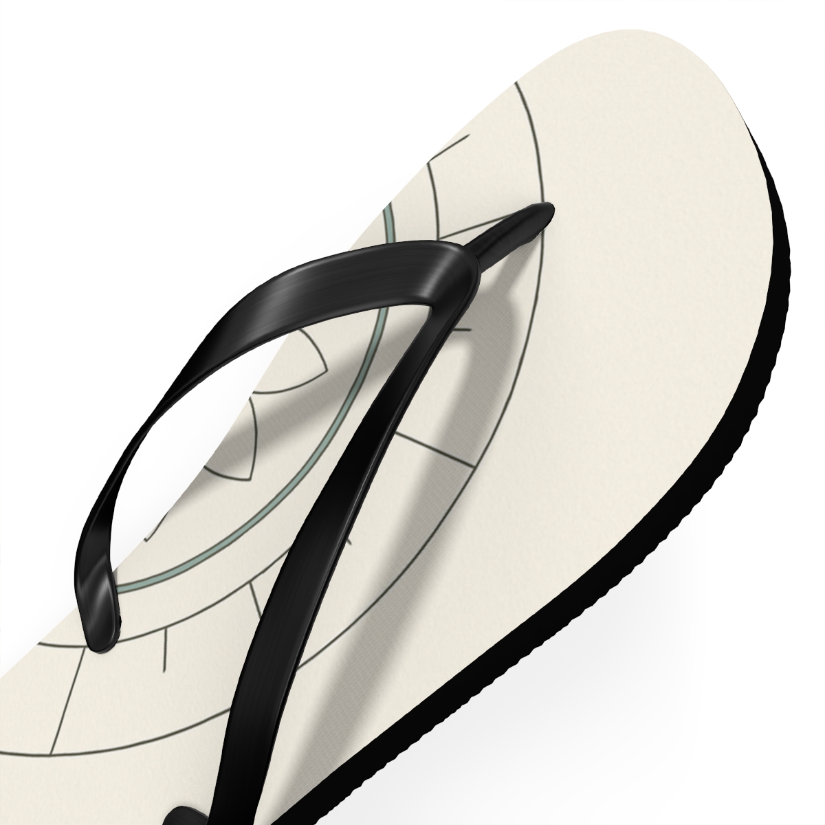 Minimal Orbit Petal Diagram unique graphic flip flops