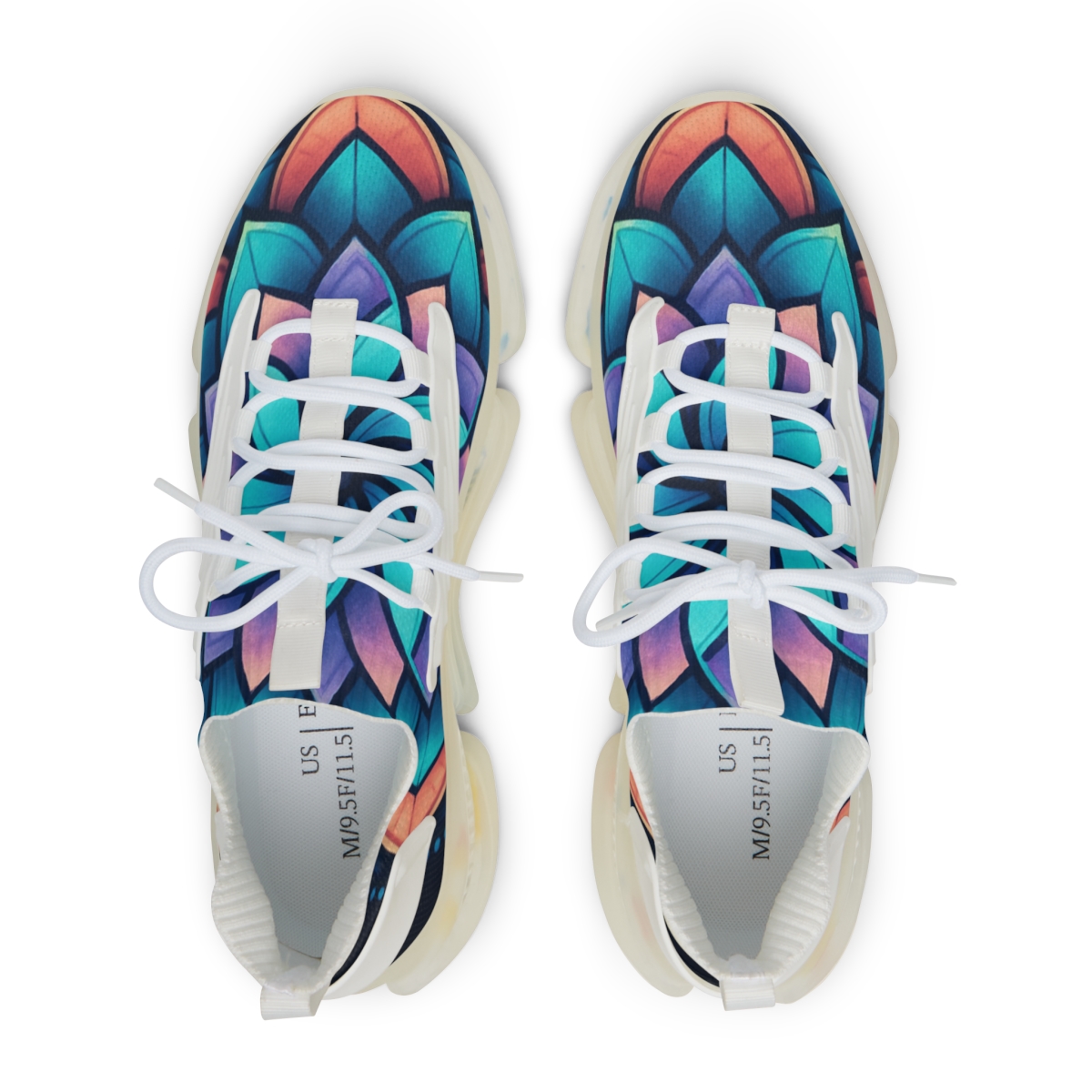 Aurora Prism Rosette unique printed sneakers