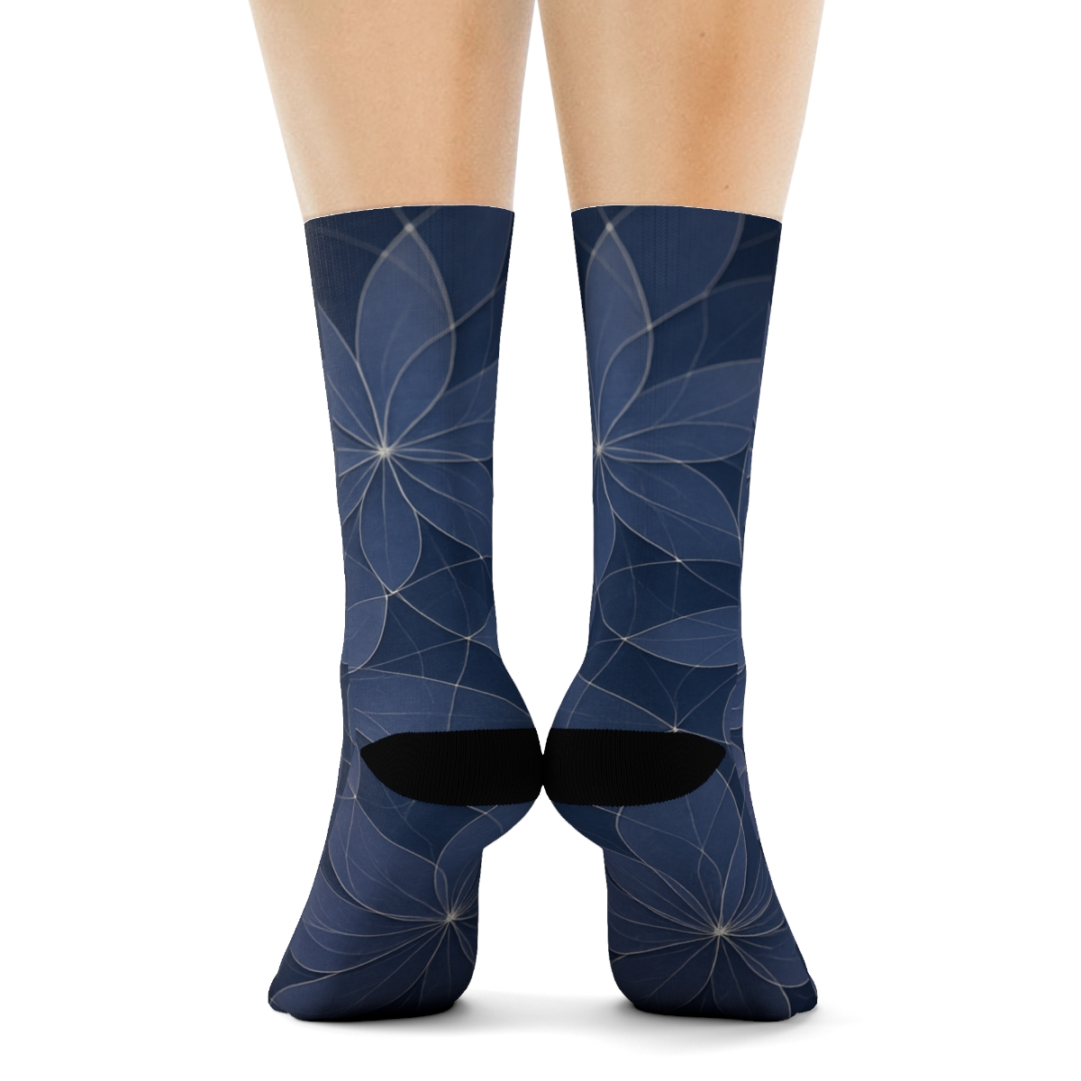 Celestial Petal Lattice warm winter socks
