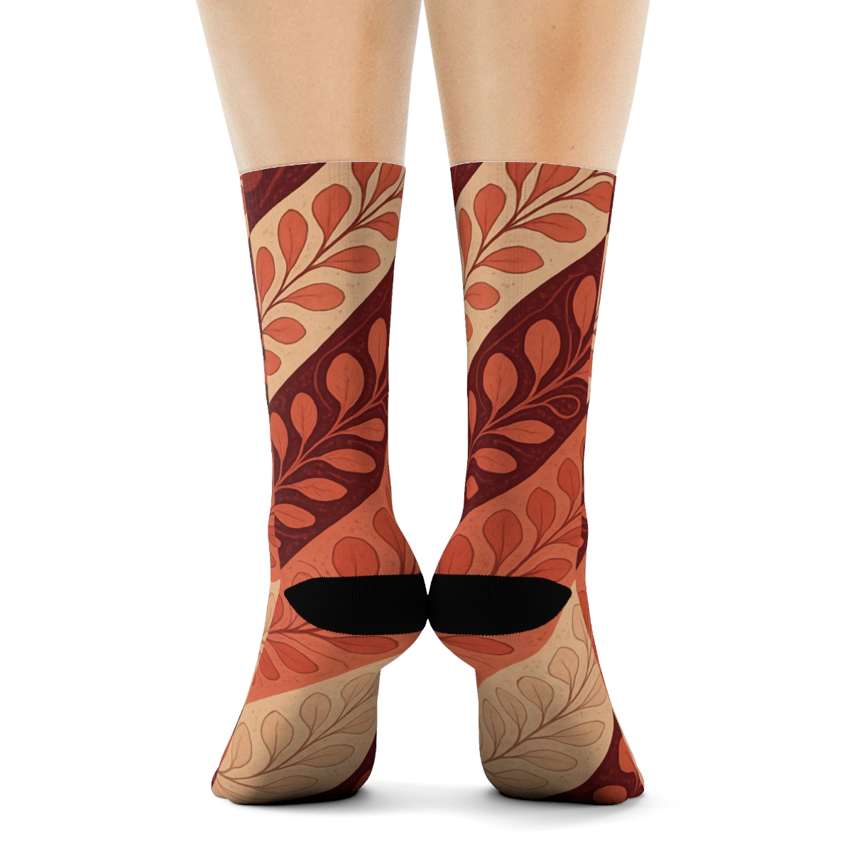 Nebula Bloom Stripe Flow comfortable cotton socks