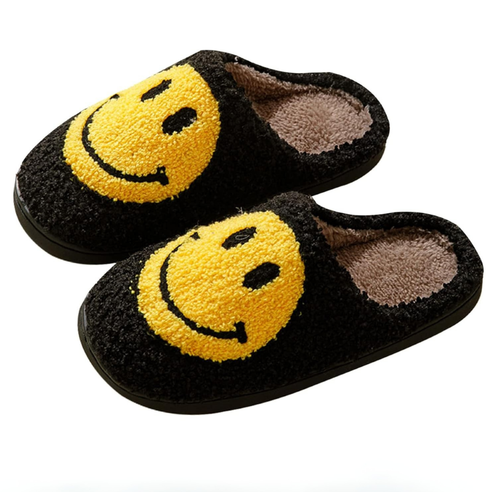 Retro Smile Expression Slip On Slippers