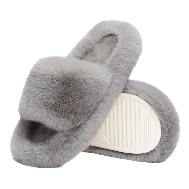Cozy Faux Fur Slide Slippers