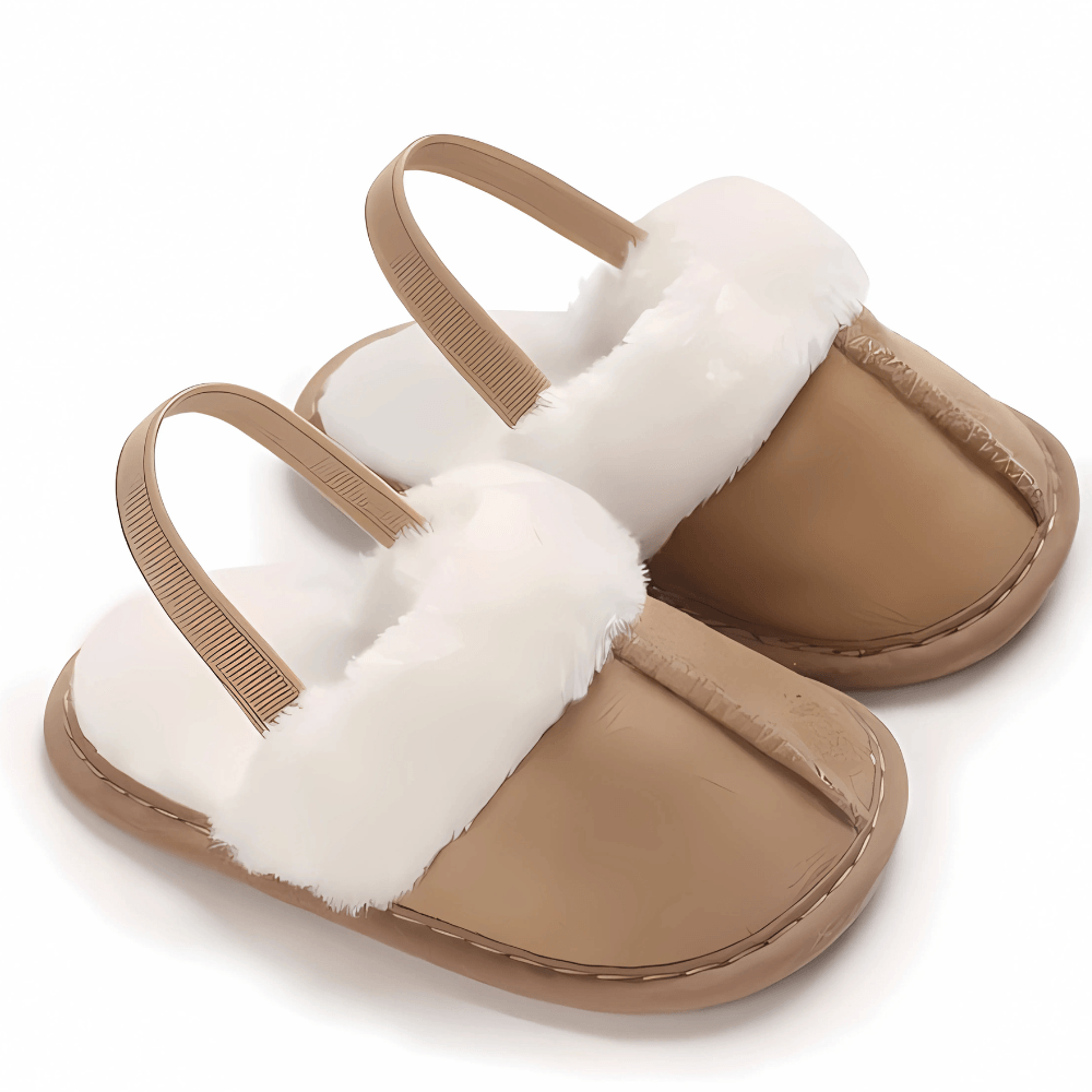 Baby Slip On Fur Slides
