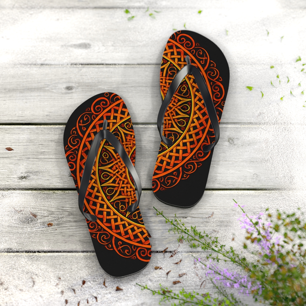 Infinite Ember Circle Weave comfortable casual flip flops