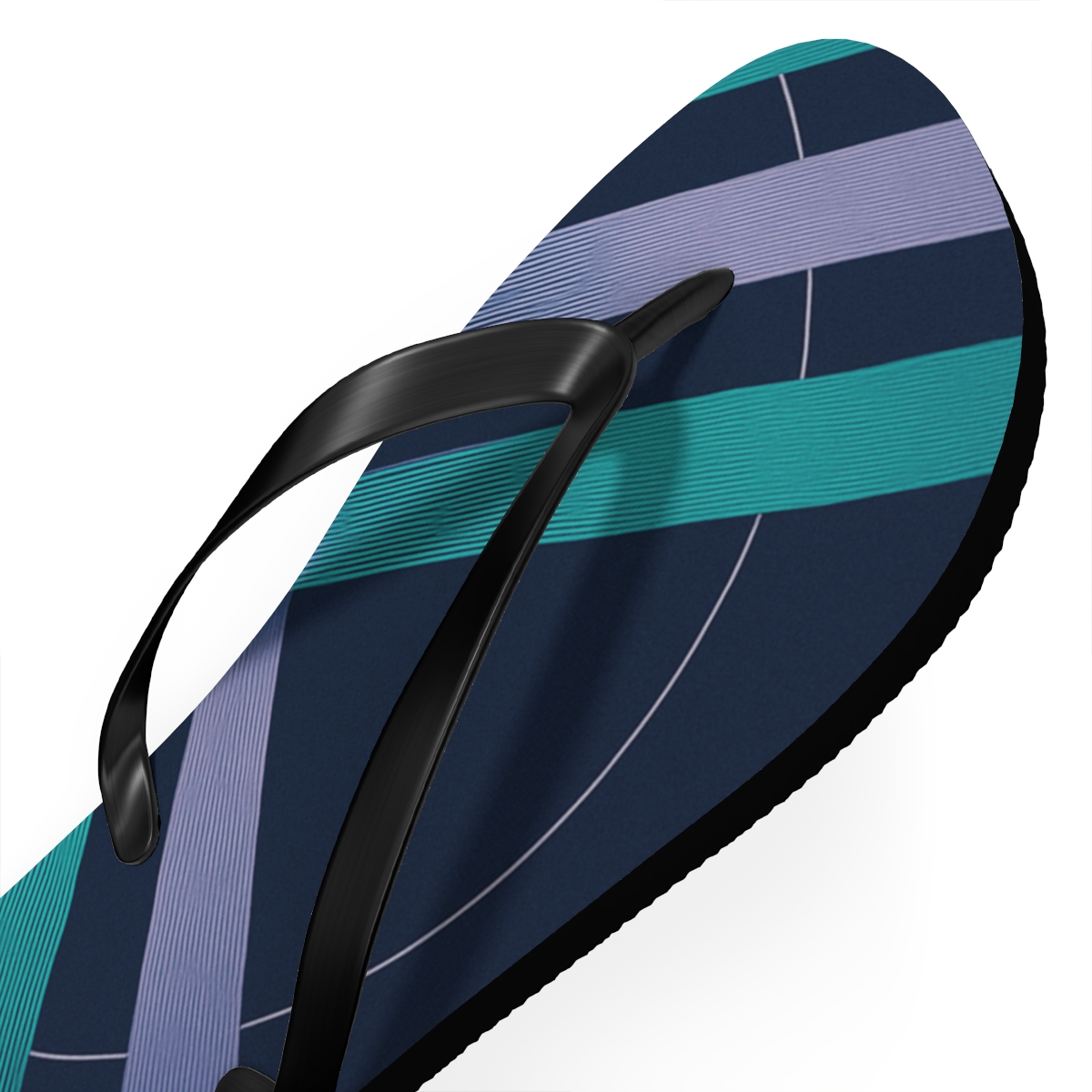 Moire Orbit Weave custom flip flops