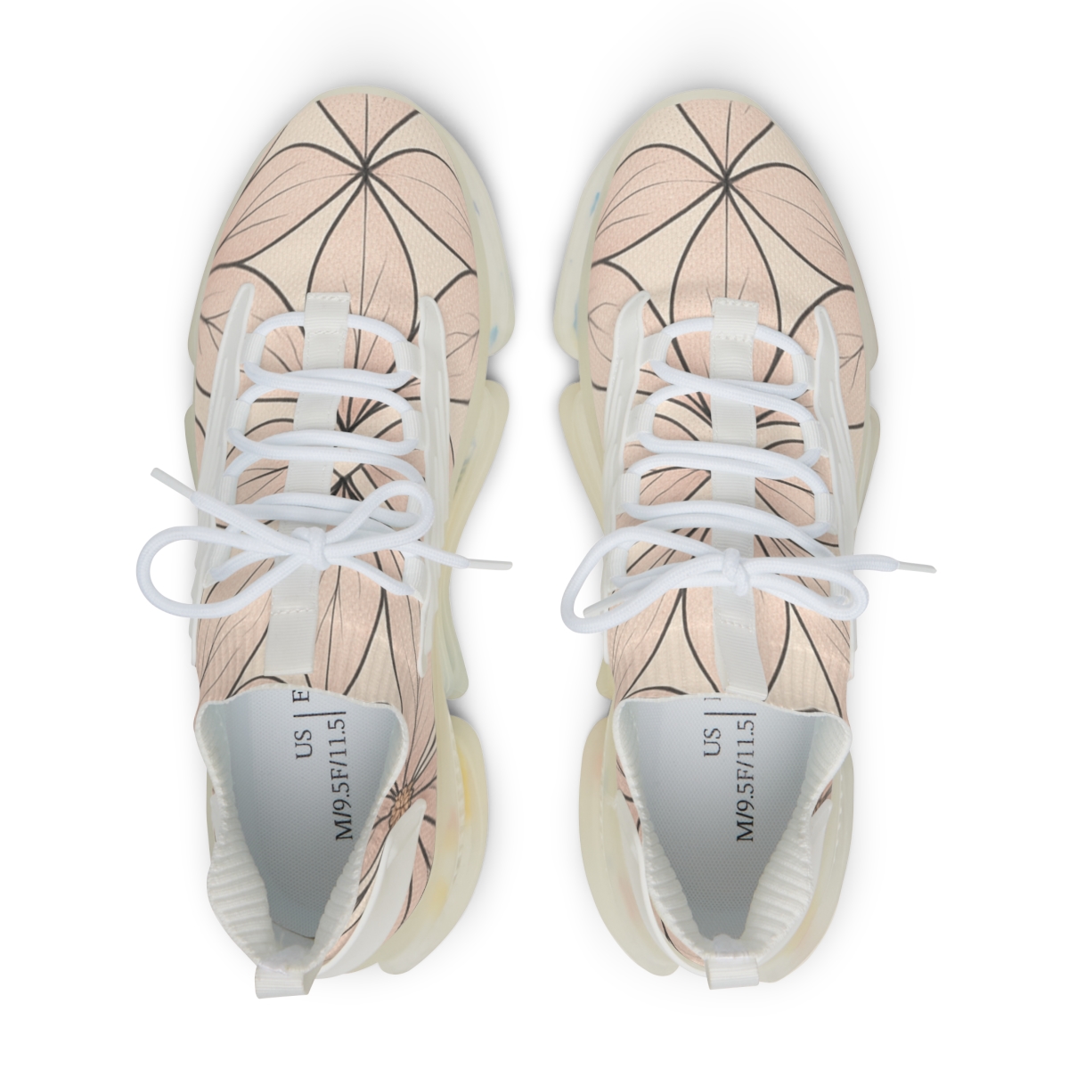 Camellia Lattice Drift custom sneakers