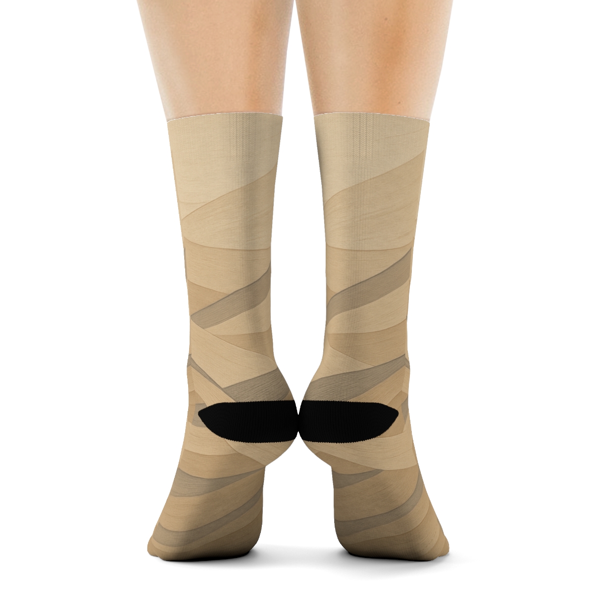 Wind Carved Ripple Weave designer logo socks