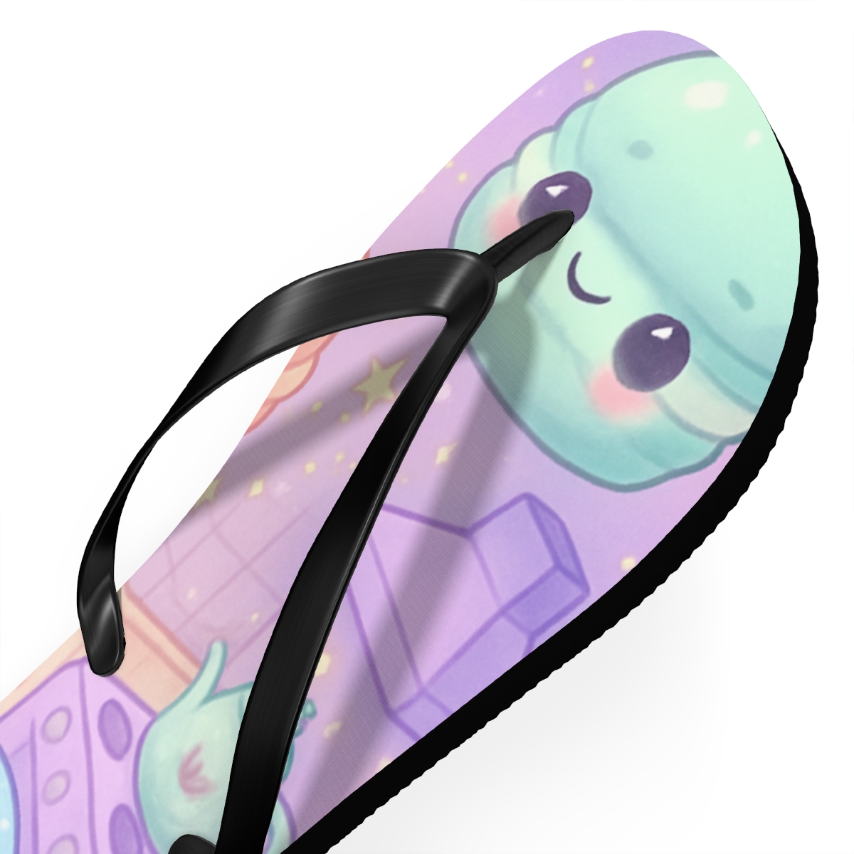 Cosmic Macaron Constellation soft sole flip flops