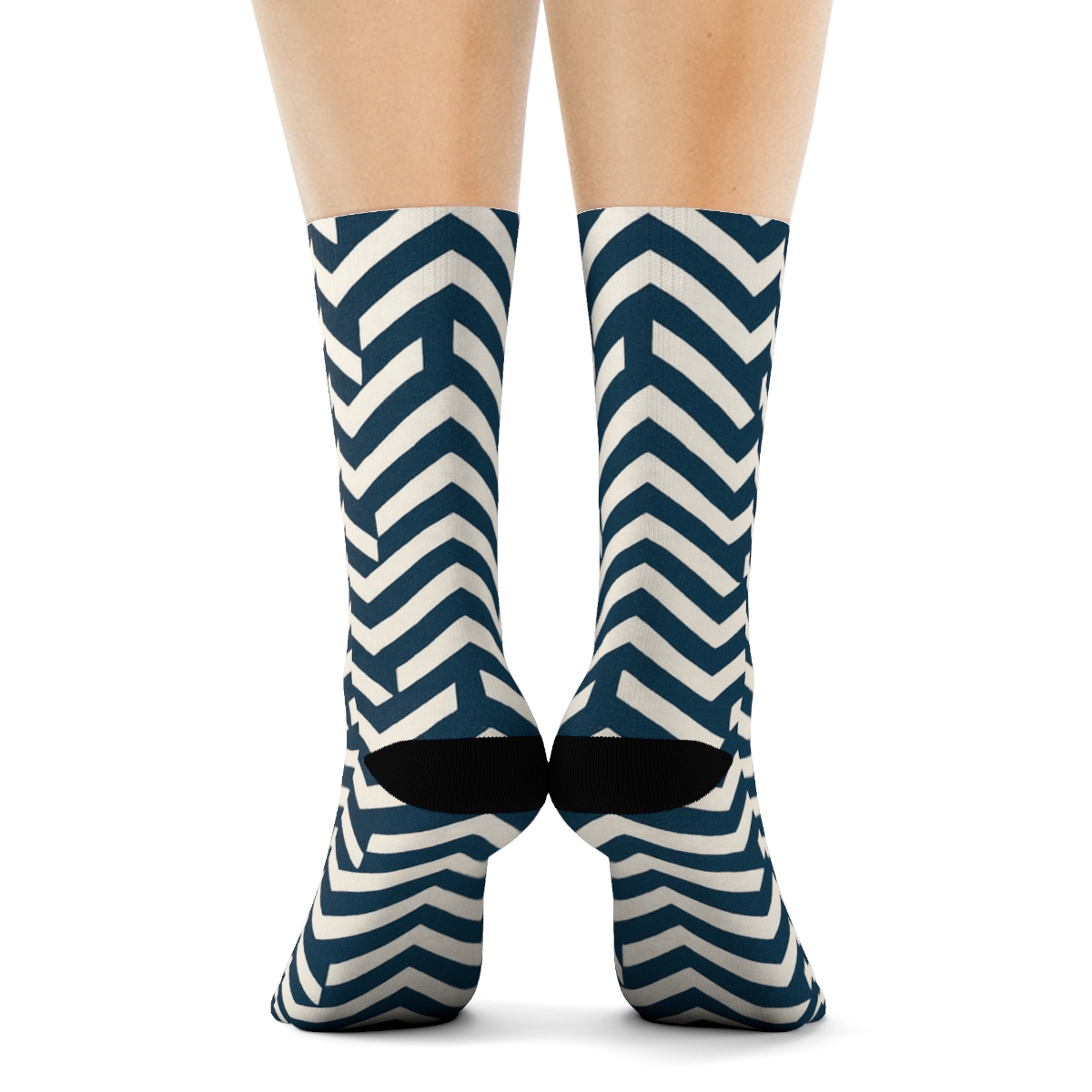 Phase Shift Chevron Grid warm winter socks