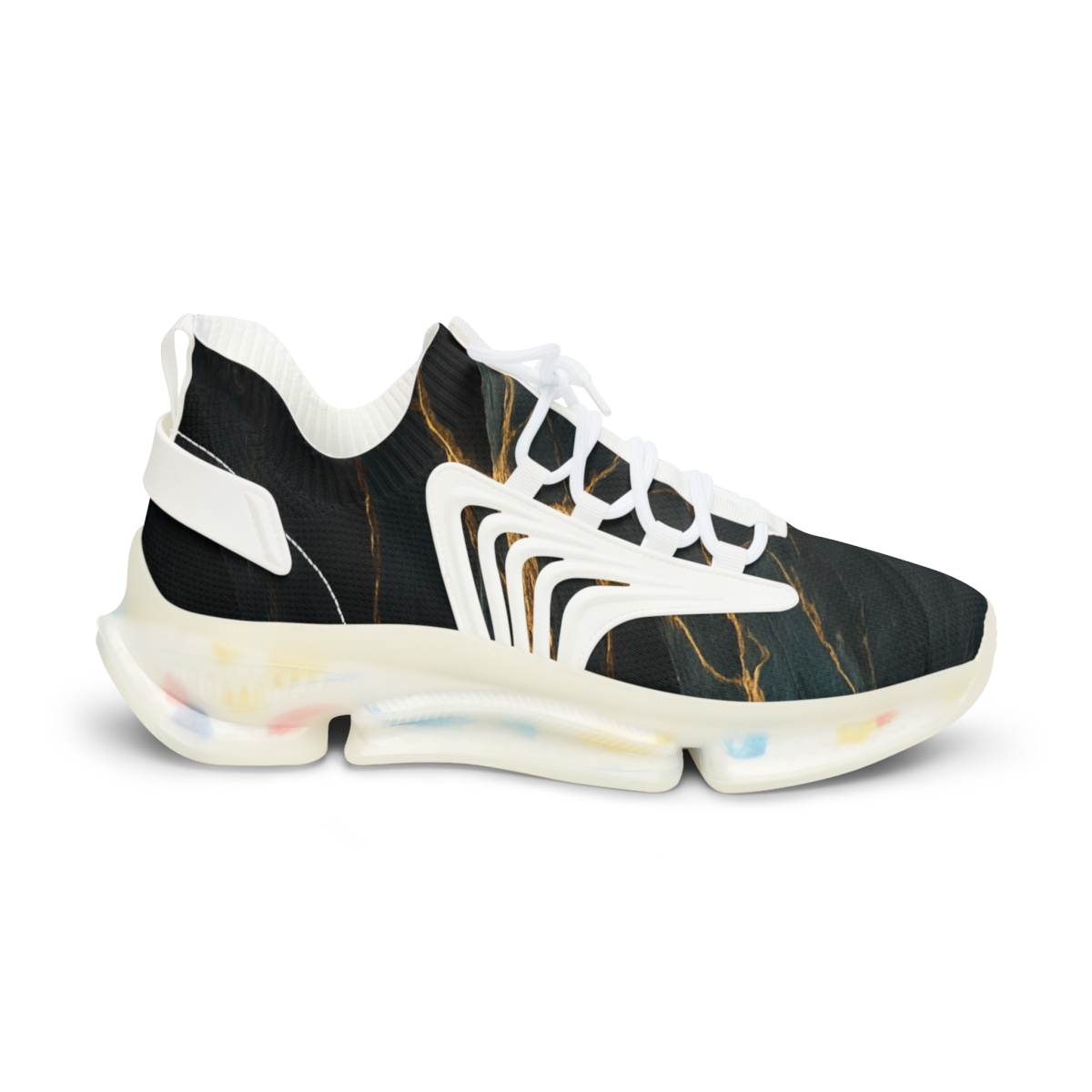 Prismatic Fault Line Tapestry personalized athletic sneakers