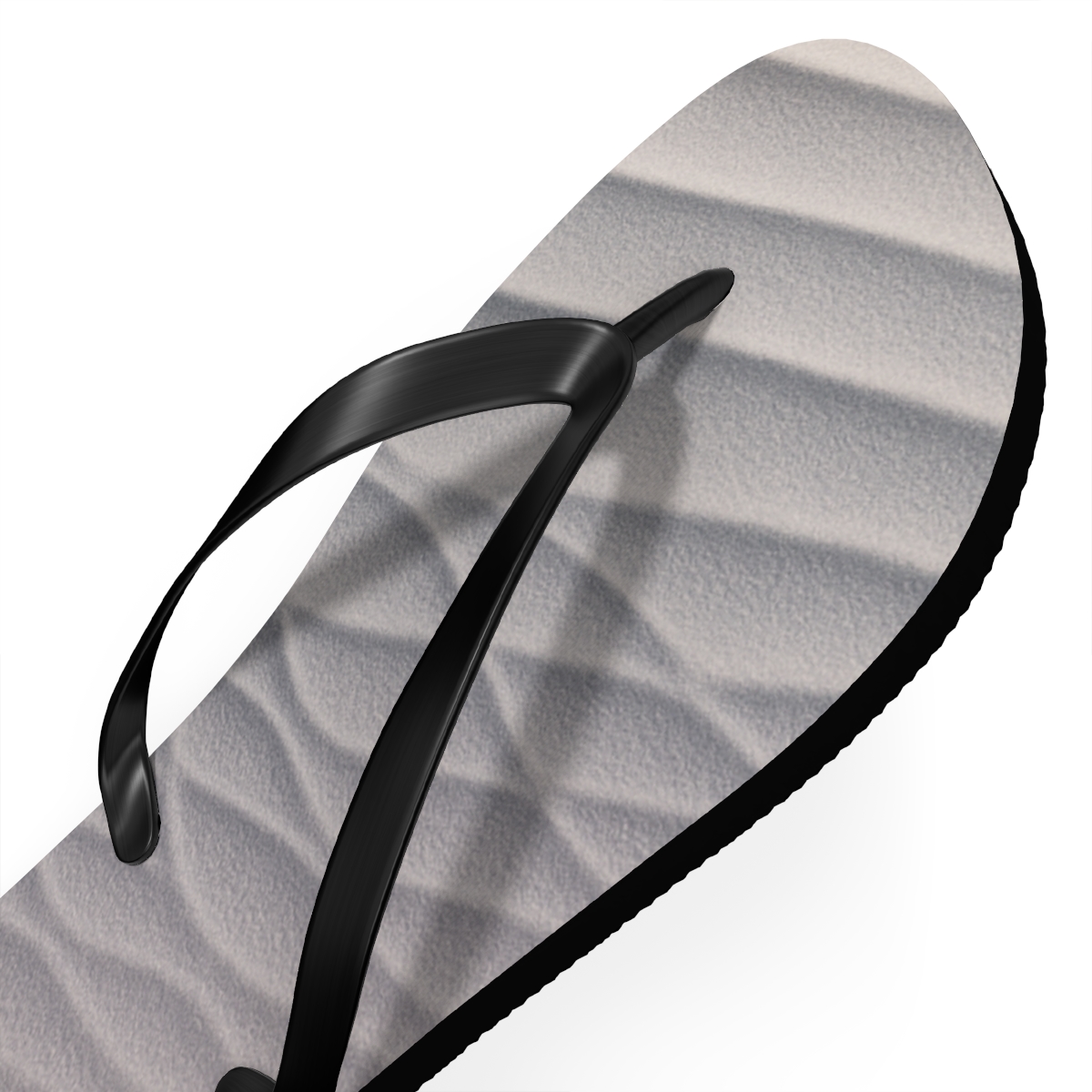 Wind Sculpted Ripple Loom designer logo flip flops