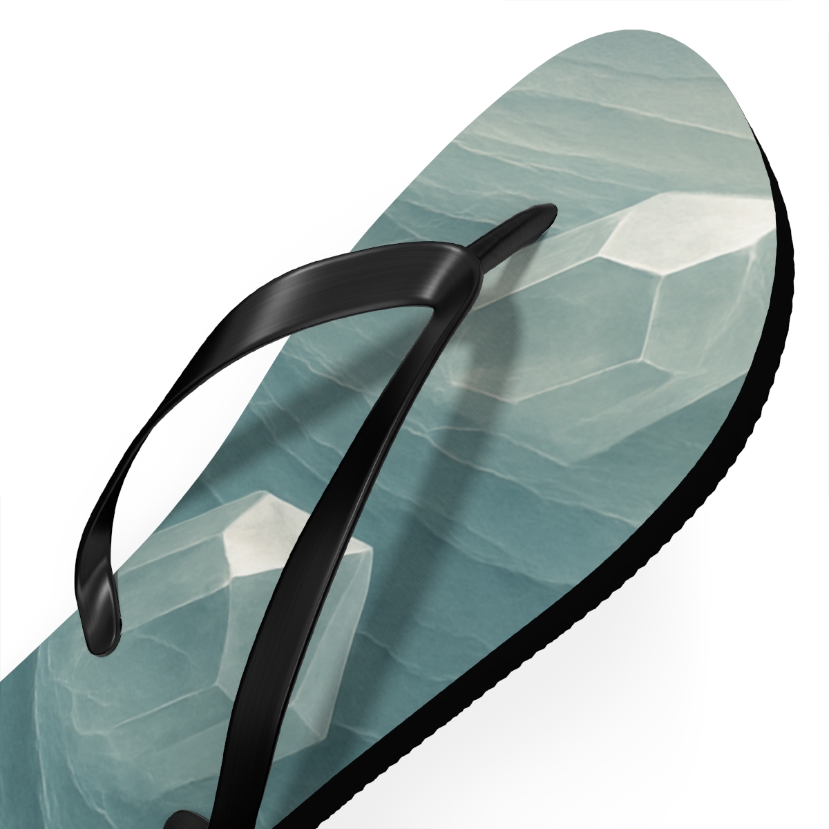 Fractured Quartz Wavefield unique graphic flip flops