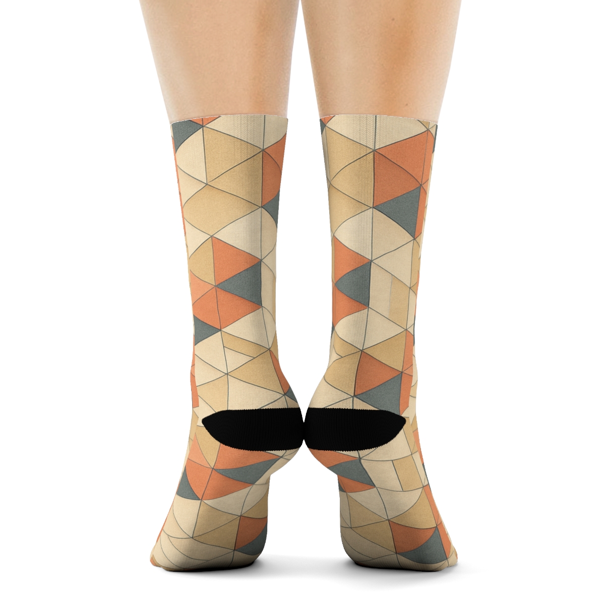 Hex Prism Bloom Tiling custom socks