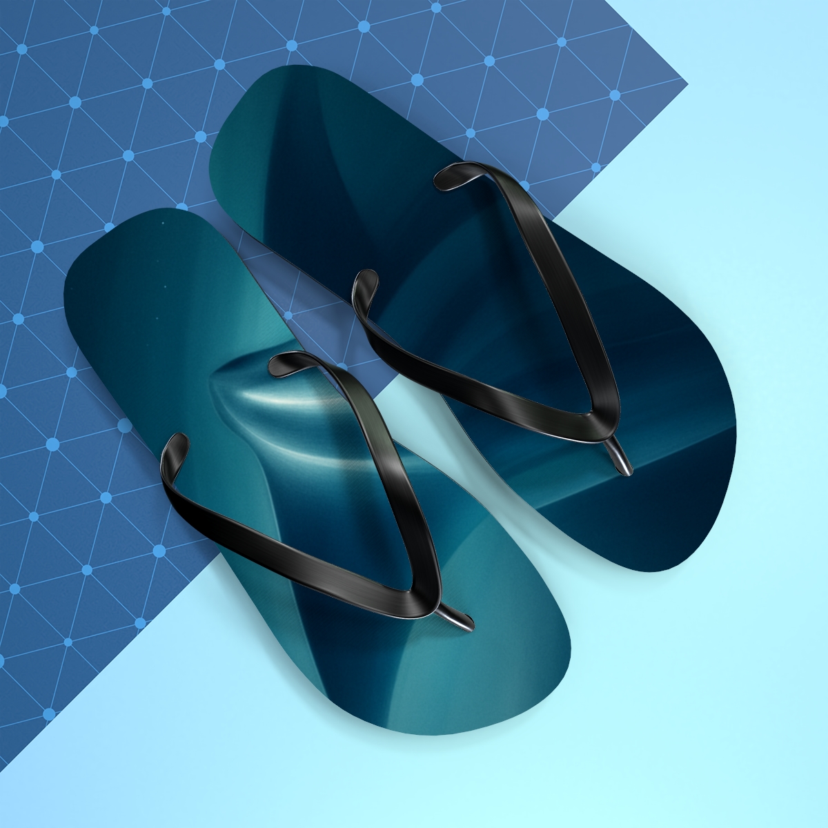 Manta Ray Silk Glide custom flip flops