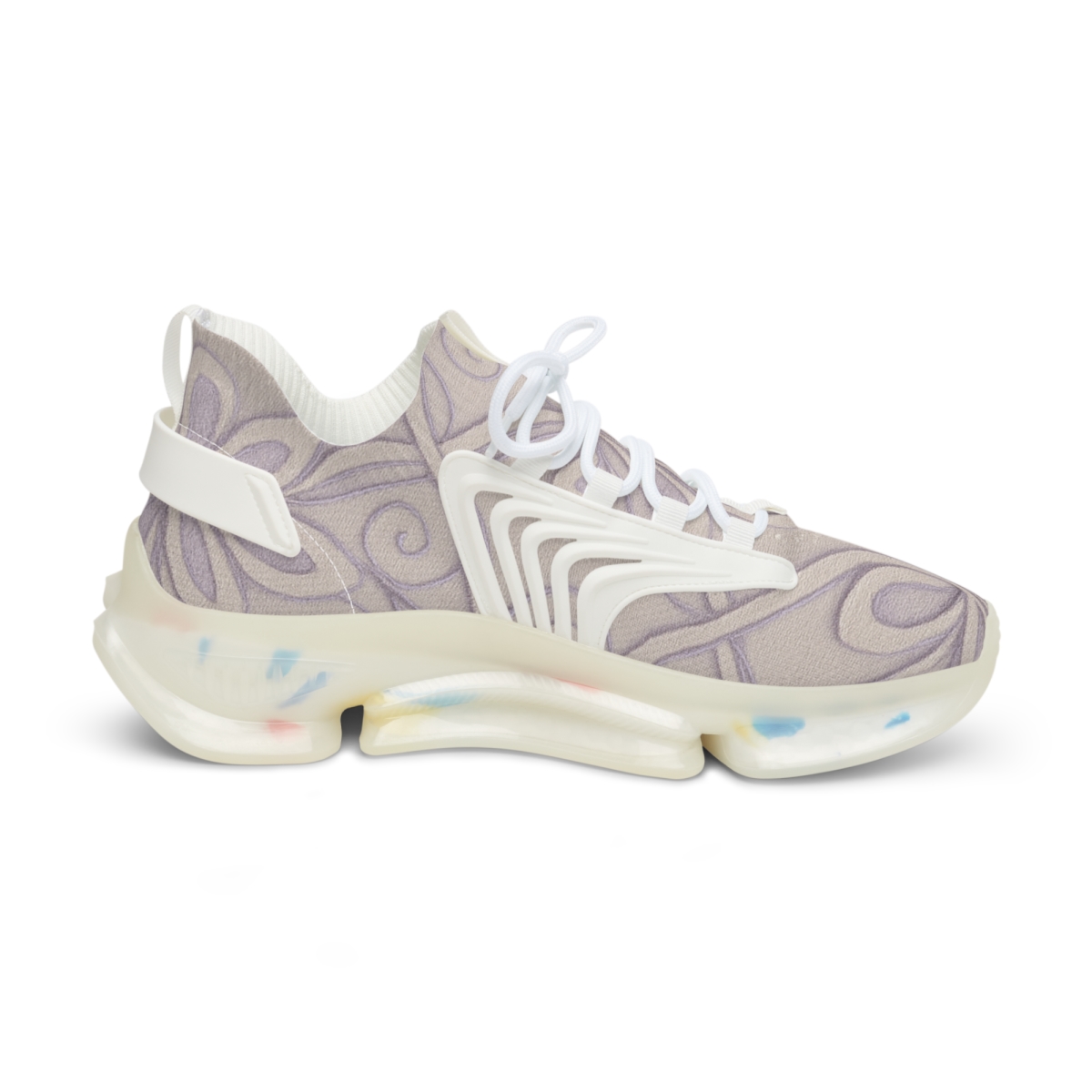 Orchid Ribbon Lattice custom sneakers