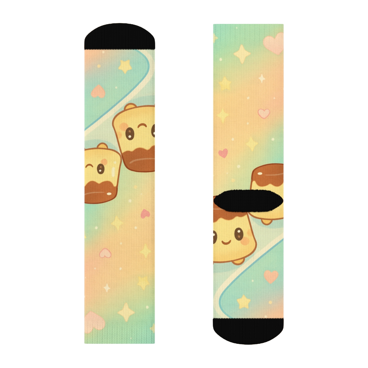 Pocket Planet Pudding Parade trendy colorful socks