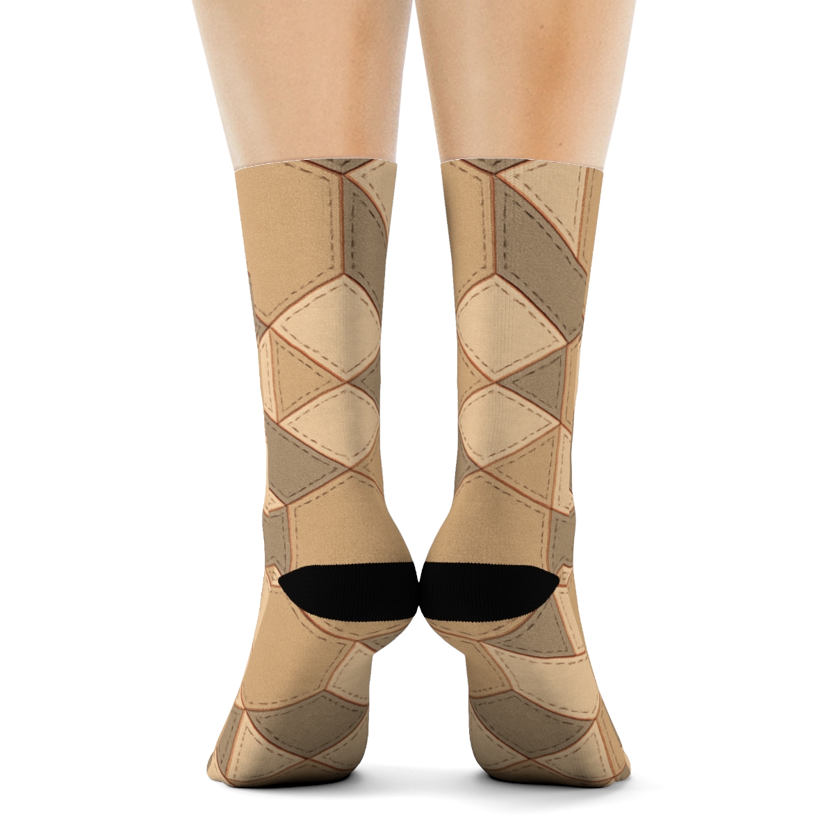 Trihex Stitch Tessellation comfortable cotton socks