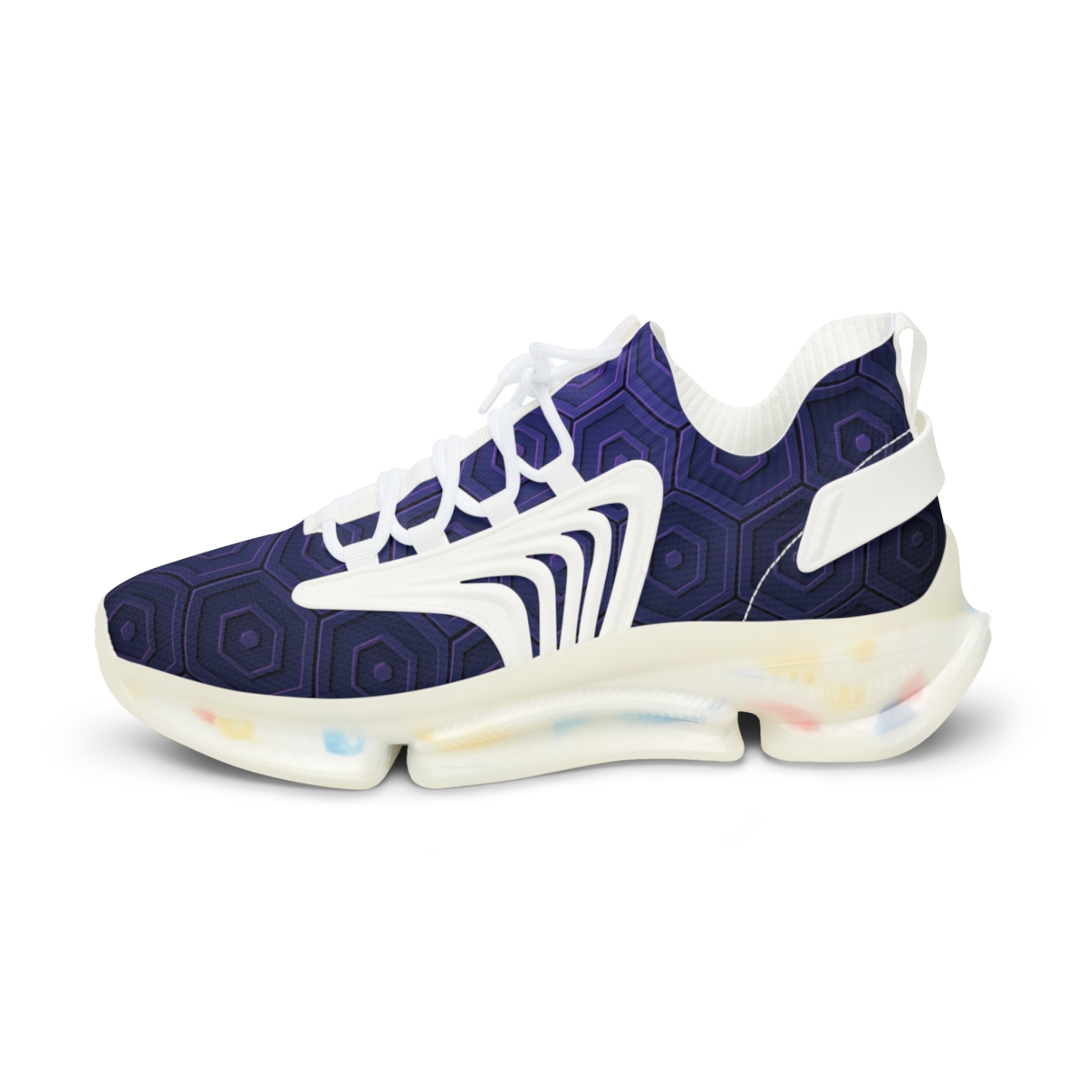 Hex Tile Gradient Pulse Matrix unique printed sneakers