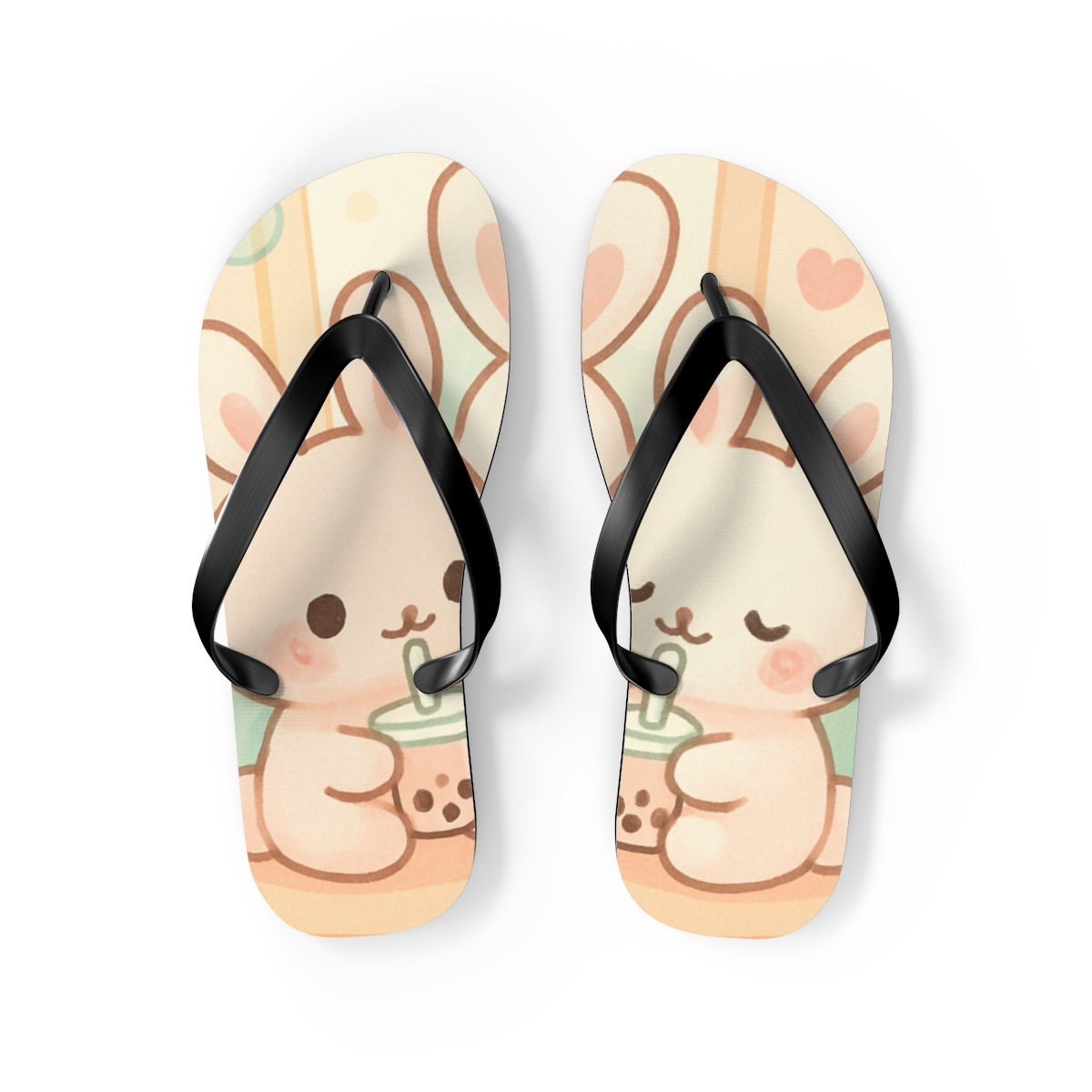 Pastel Bunny Bliss Flip Flops