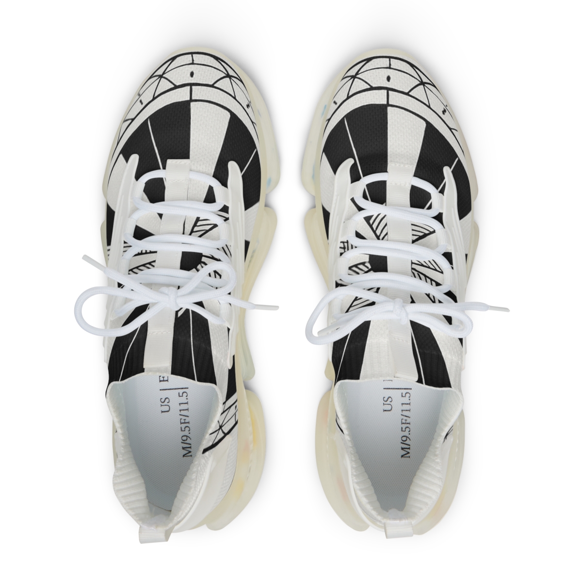 Monochrome Petal Matrix Disc designer branded sneakers