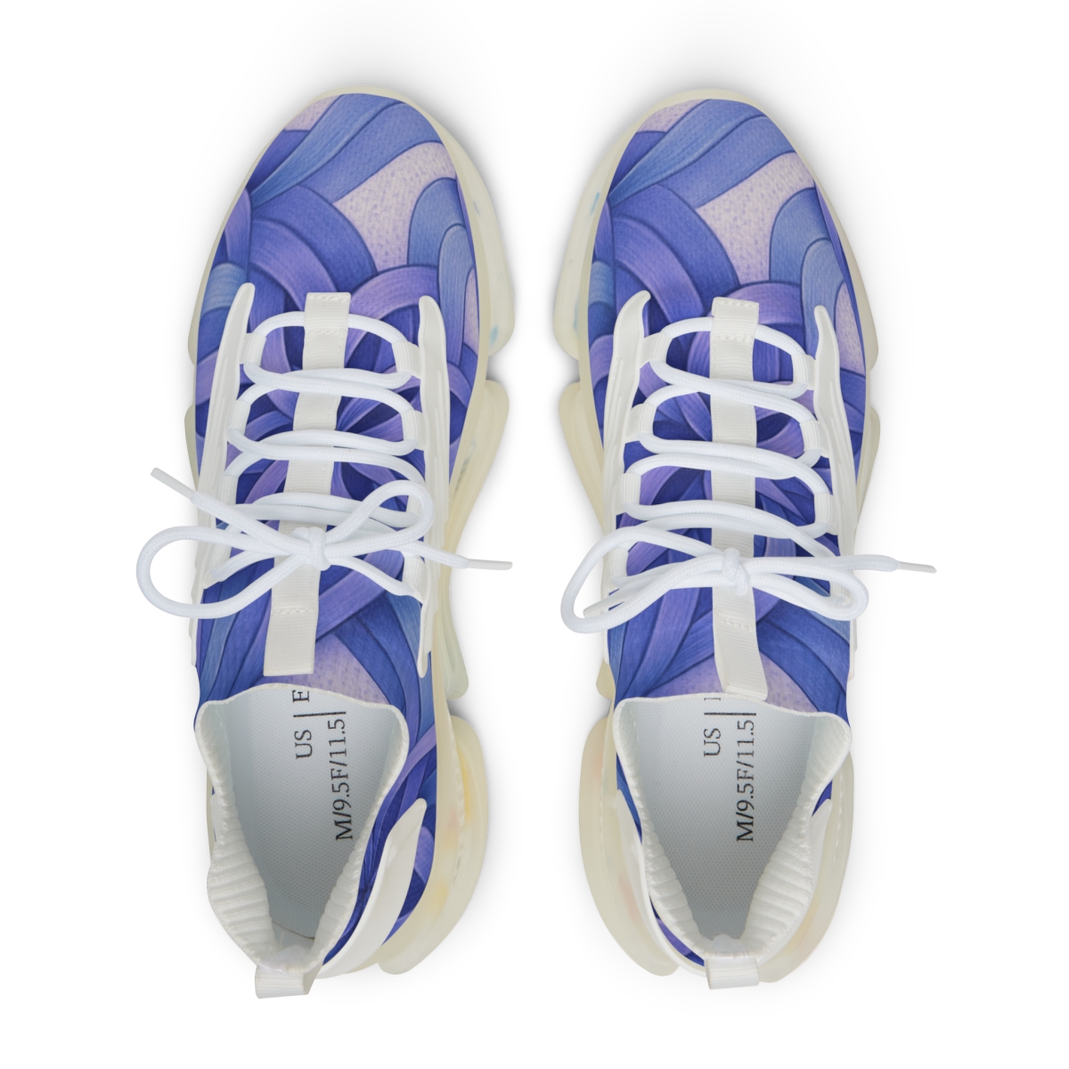 Orchid Drift Rosette Weave unique printed sneakers