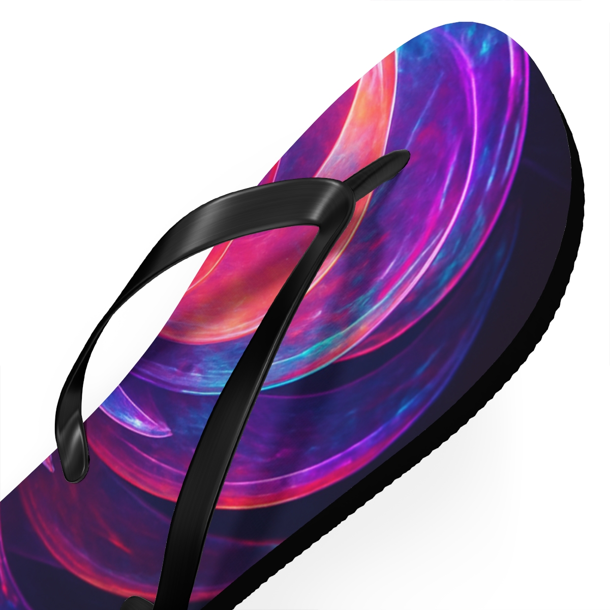 Iridescent Pulse Of The Mantis Shrimp stylish summer flip flops