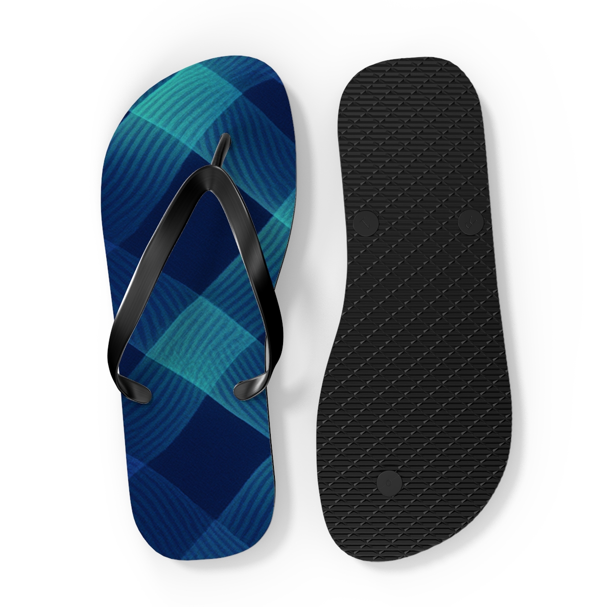 Moire Orbit Weave trendy printed flip flops