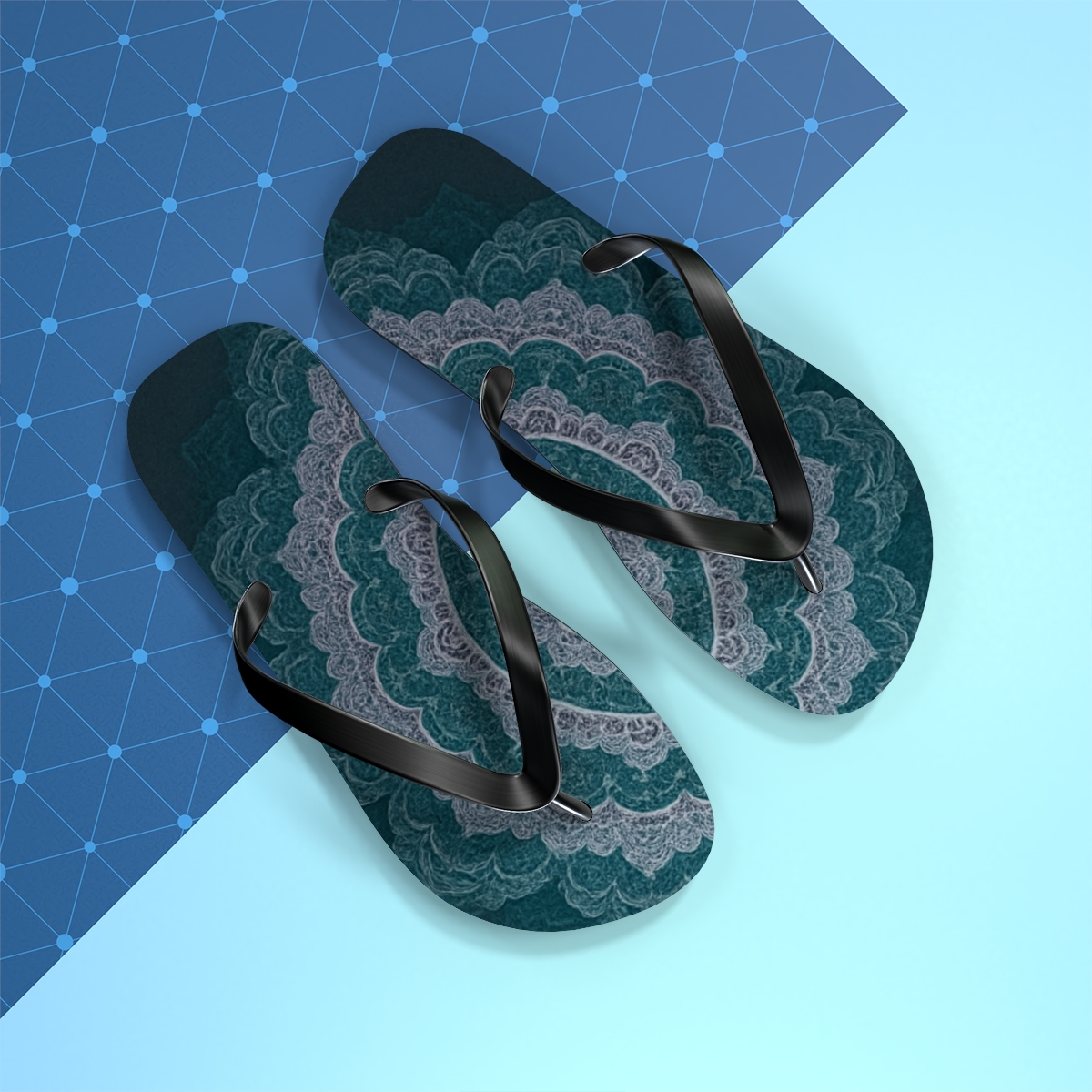 Celestial Wave Harmony Flip Flops