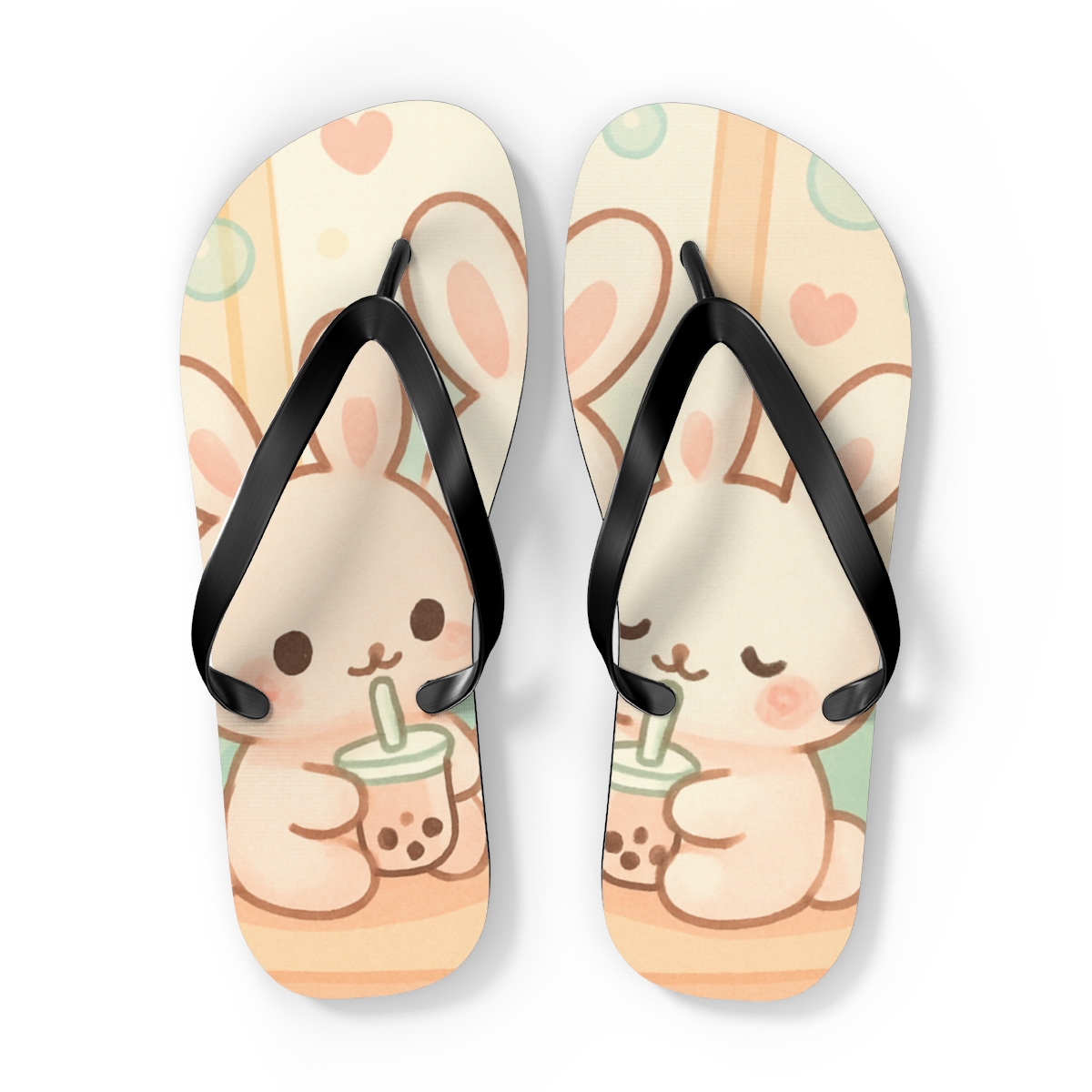 Pastel Bunny Bliss Flip Flops