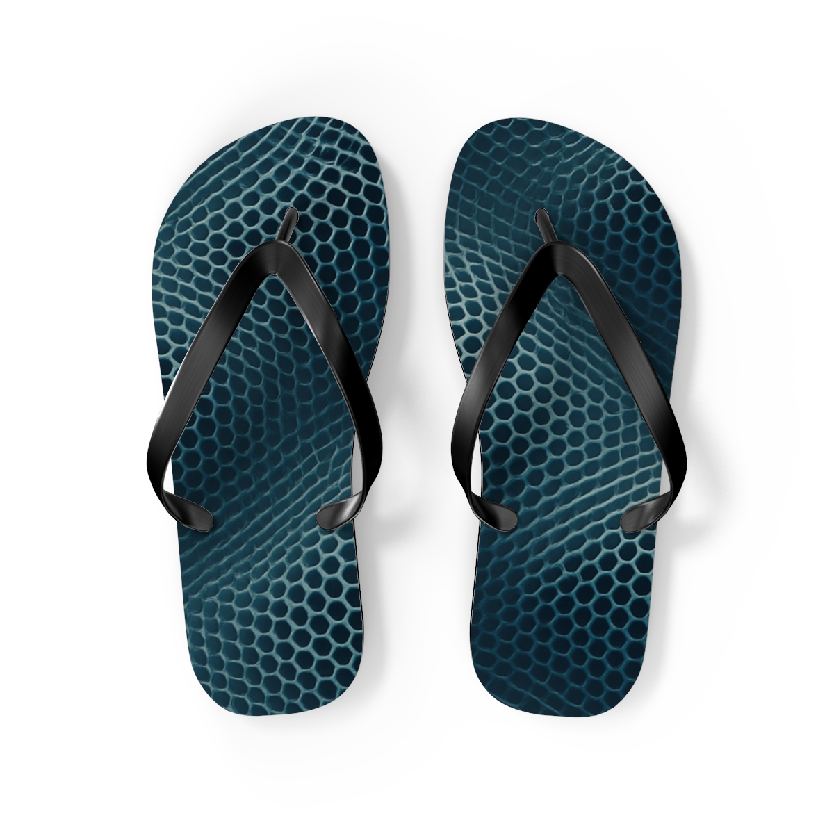 Ocean Wave Mosaic Flip Flops