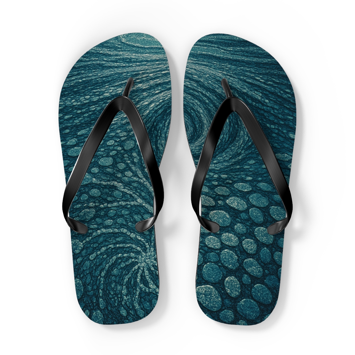 Eddy Lattice colorful rubber flip flops