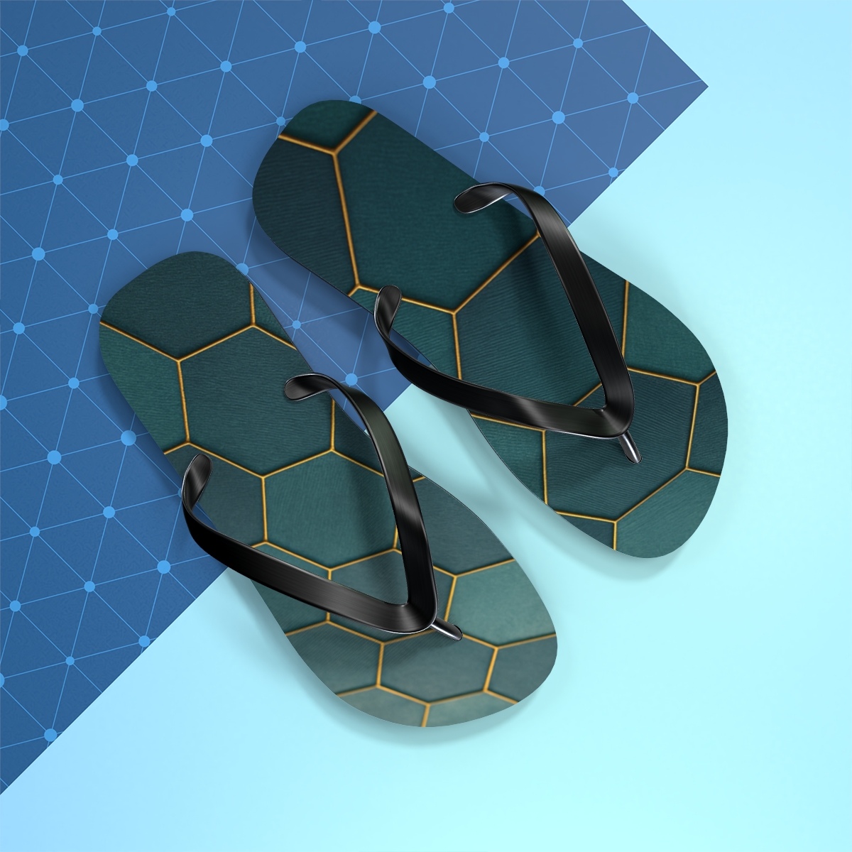 Tidal Mosaic Walk Flip Flops